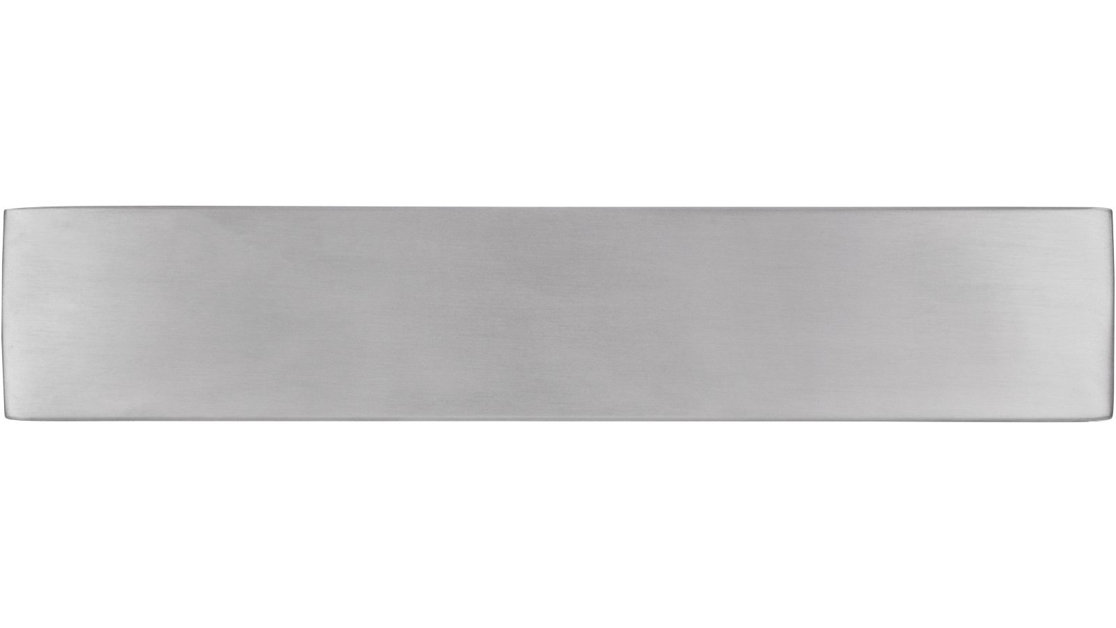 Griff Bad-Münstereifel Edelstahl fein geschliffen - 234 mm lang  vor weißem Hintergrund