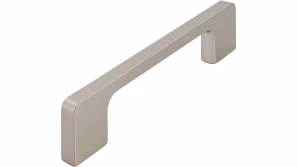 Griff Bad-Reichenhall Druckguss edelstahleffekt - 140 mm lang vor weißem Hintergrund