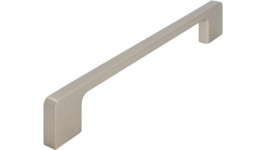 Griff Bad-Reichenhall Druckguss edelstahleffekt - 204 mm lang  vor weißem Hintergrund