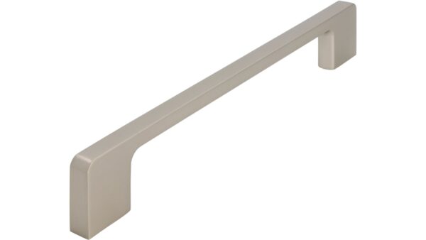 Griff Bad-Reichenhall Druckguss edelstahleffekt - 204 mm lang vor weißem Hintergrund