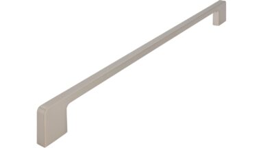 Griff Bad-Reichenhall Druckguss edelstahleffekt - 332 mm lang  vor weißem Hintergrund