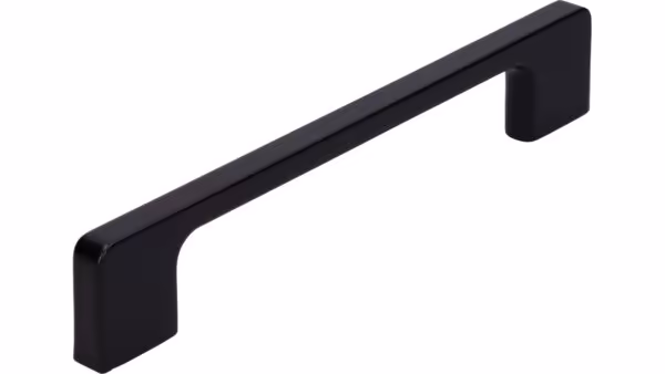 Griff Bad-Reichenhall Druckguss schwarz matt pulverbeschichtet - 172 mm lang  vor weißem Hintergrund