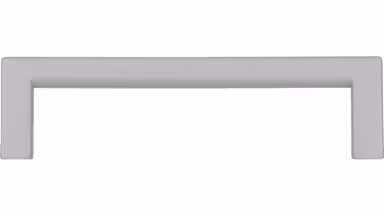 Griff Bruckmühl Druckguss alufarbig pulverbeschichtet - 104 mm lang  vor weißem Hintergrund