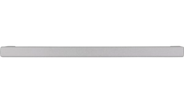 Griff Bruckmühl Druckguss alufarbig pulverbeschichtet - 136 mm lang  vor weißem Hintergrund