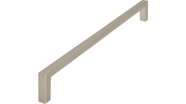Griff Bruckmühl Druckguss edelstahleffekt - 232 mm lang  vor weißem Hintergrund