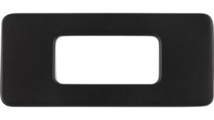 Moebelgriff-Burgkirchen-schwarz-Zinkdruckguss-laenge-54-827516-stehend Griff Burgkirchen Druckguss schwarz matt pulverbeschichtet - 54 mm lang vor weißem Hintergrund