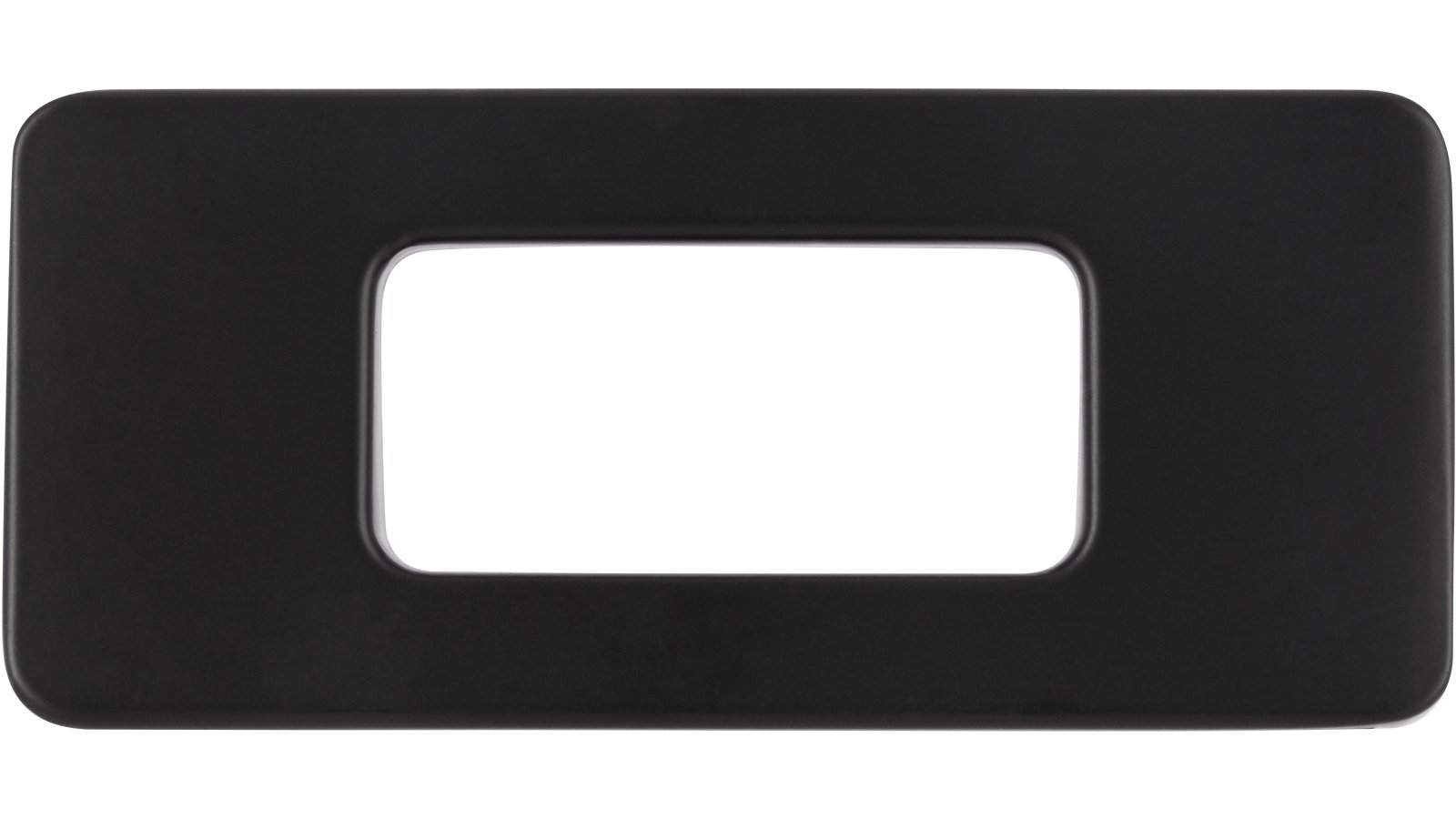 Moebelgriff-Burgkirchen-schwarz-Zinkdruckguss-laenge-54-827516-stehend Griff Burgkirchen Druckguss schwarz matt pulverbeschichtet - 54 mm lang vor weißem Hintergrund