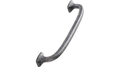 Griff CLASSIC Zink - Grau antik - 186 mm lang vor weißem Hintergrund
