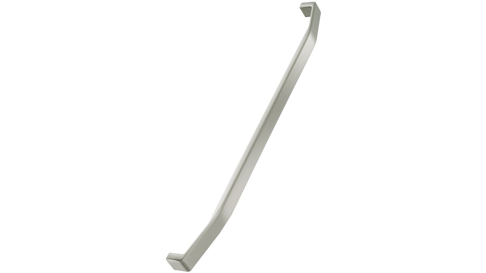 Griff COOL Zink - Edelstahloptik - 328 mm lang  vor weißem Hintergrund