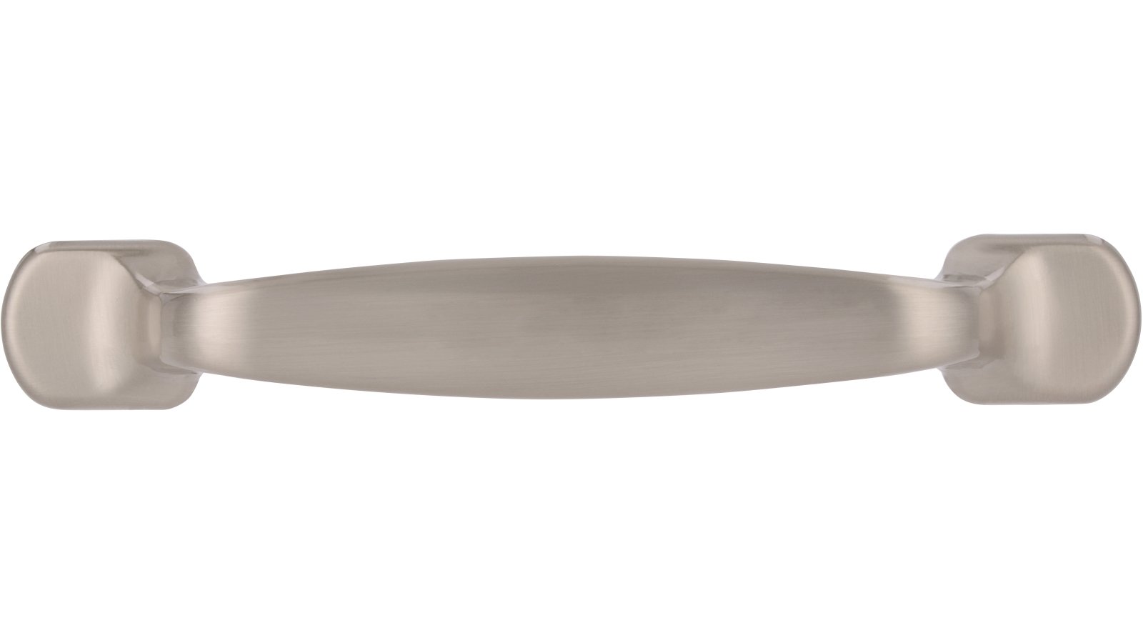 Griff Coesfeld Druckguss vernickelt feingeschliffen - 133 mm lang  vor weißem Hintergrund