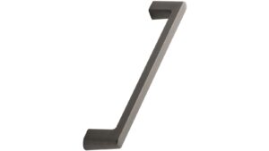 Griff DINER Zink - Anthrazit gebürstet - 340 mm lang vor weißem Hintergrund
