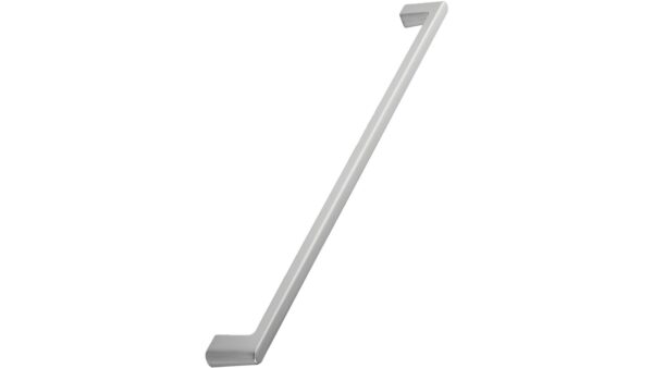 Griff DINER Zink - Edelstahloptik - 340 mm lang vor weißem Hintergrund