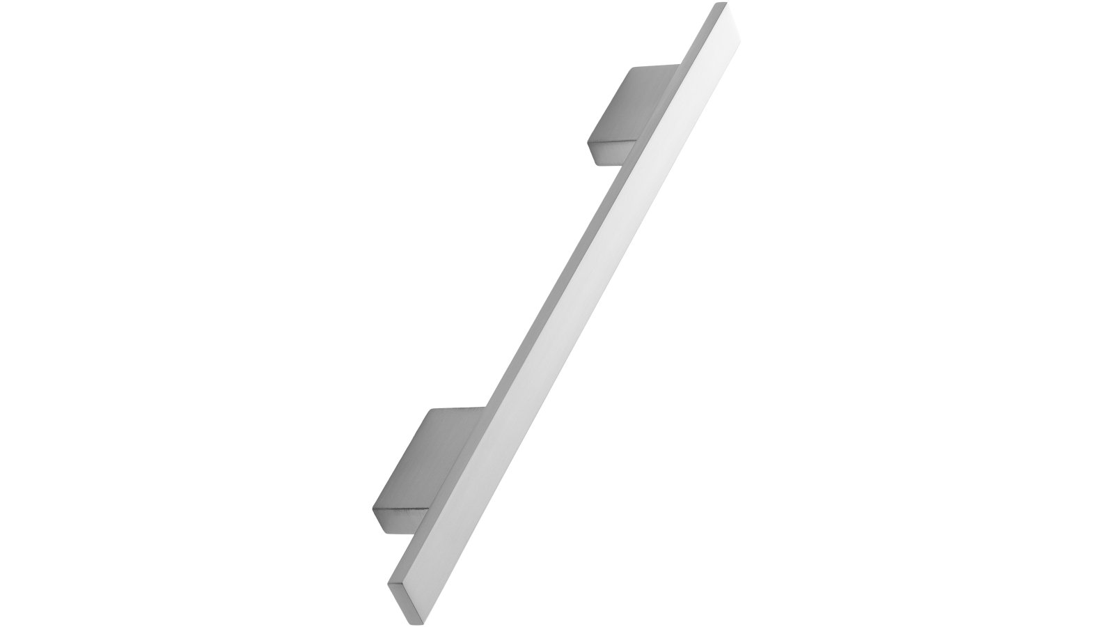 Griff ELE Zink - Edelstahloptik - 400 mm lang  vor weißem Hintergrund