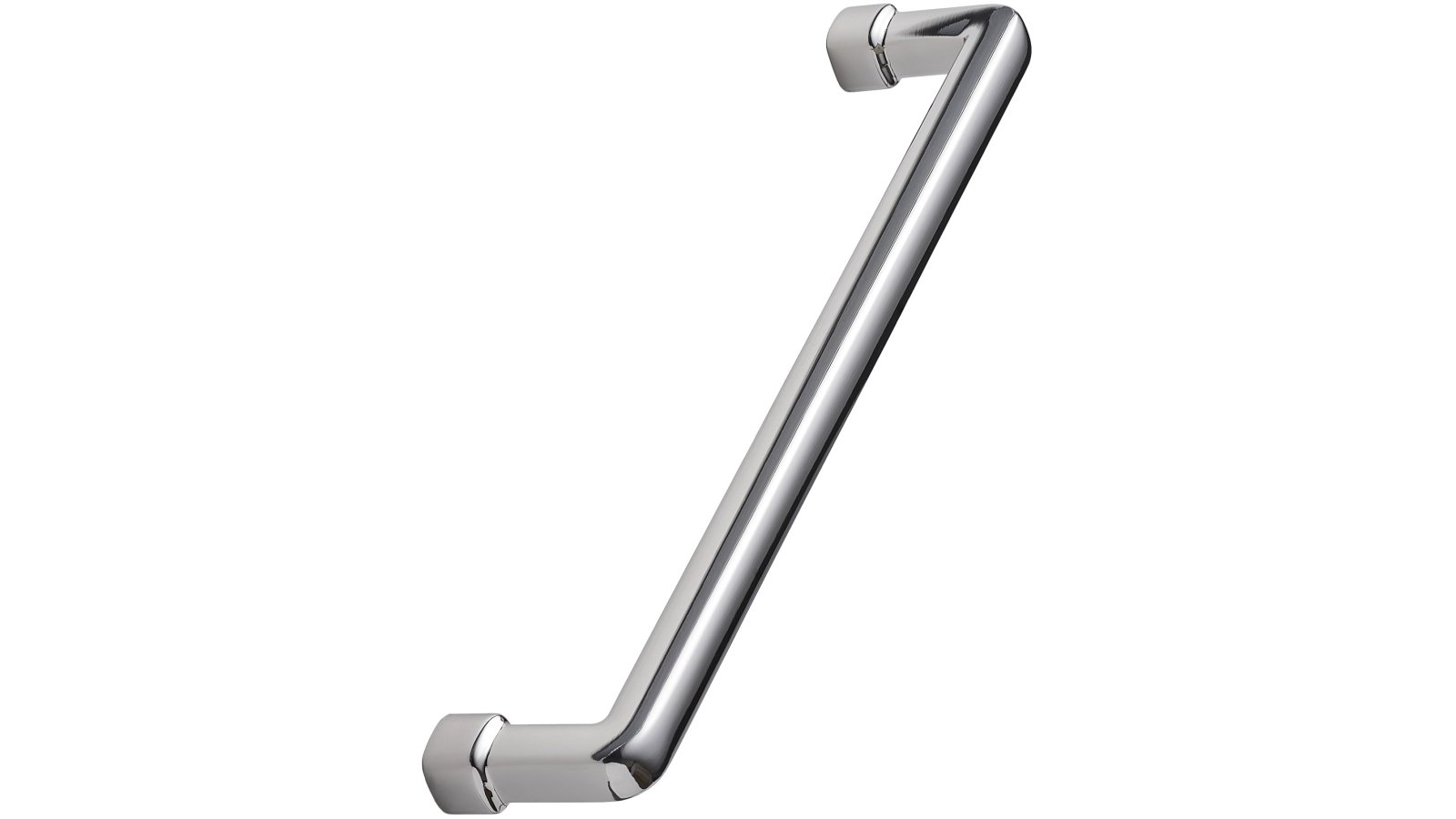 Griff EQUESTER Zink - Glanz Nickel - 172 mm lang  vor weißem Hintergrund