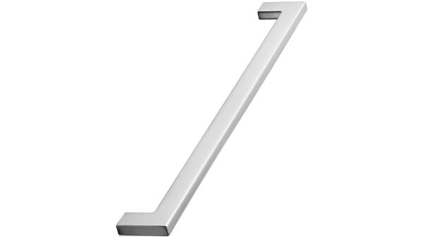 Griff FLAT Zink - Edelstahloptik - 270 mm lang vor weißem Hintergrund