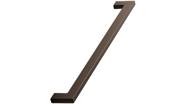 Griff FLAT Zink - Schwarzbraun - 270 mm lang vor weißem Hintergrund