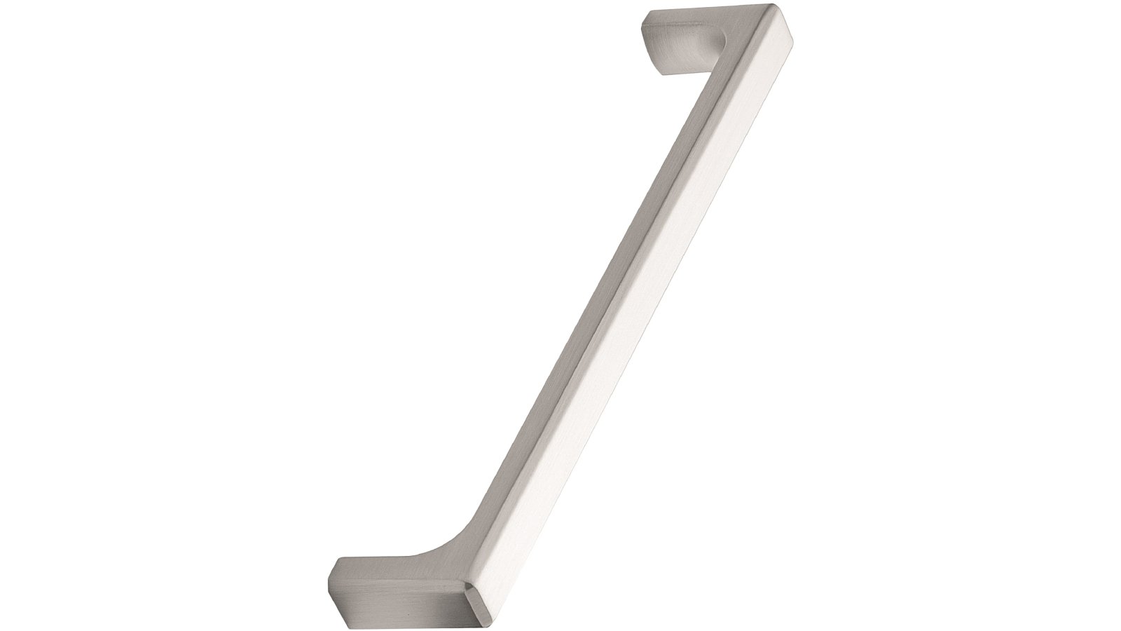 Moebelgriff-FOLD-Light-edelstahlfarbig-Edelstahl-Stahl-Zinkdruckguss-laenge-170-FP-000758 Griff FOLD-Light Zink - Edelstahloptik - 170 mm lang vor weißem Hintergrund