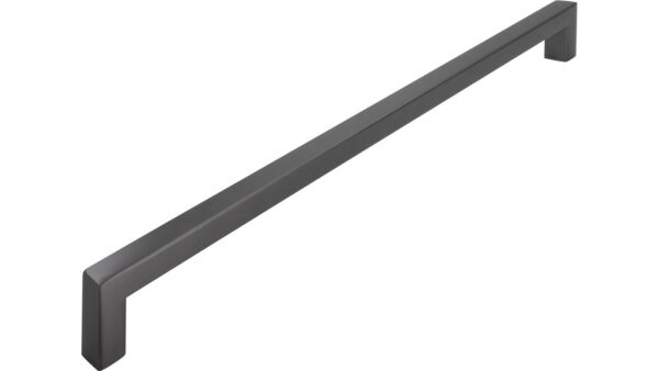 Griff Friedeburg Edelstahl anthrazit geschliffen - 332 mm lang vor weißem Hintergrund