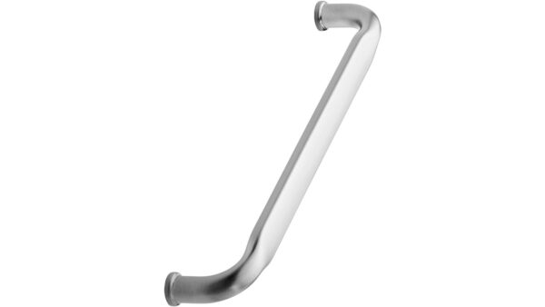 Griff GATE Zink - Edelstahloptik - 172 mm lang  vor weißem Hintergrund