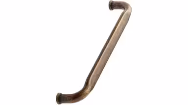 Griff GATE Zink - Messing antik - 172 mm lang vor weißem Hintergrund
