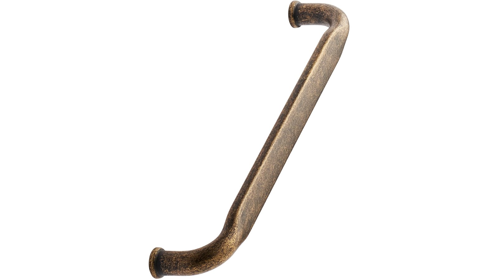 Moebelgriff-GATE-messing-messing-Messing-Zinkdruckguss-laenge-172-FP-000872 Griff GATE Zink - Messing antik - 172 mm lang vor weißem Hintergrund