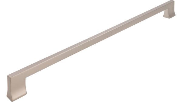 Griff Gommern Druckguss edelstahleffekt - 340 mm lang vor weißem Hintergrund