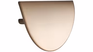 Griff HORIZON-LARGE Zink - Messing gebürstet - 140 mm lang vor weißem Hintergrund