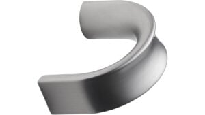 Griff INSIDE Aluminium - Edelstahloptik - 41 mm lang  vor weißem Hintergrund