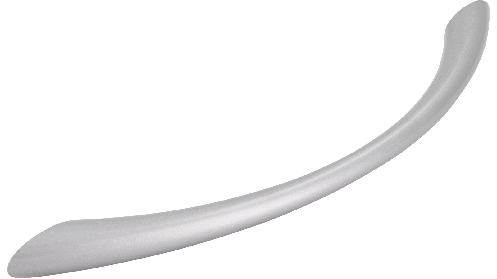 Griff Itzehoe Druckguss alufarbig pulverbeschichtet - 197 mm lang  vor weißem Hintergrund