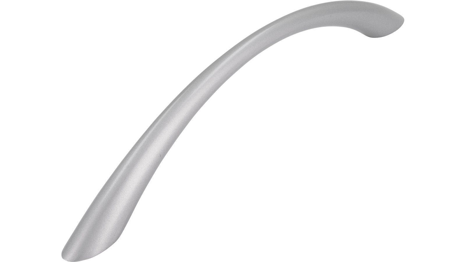 Griff Itzehoe Druckguss alufarbig pulverbeschichtet - 197 mm lang  vor weißem Hintergrund