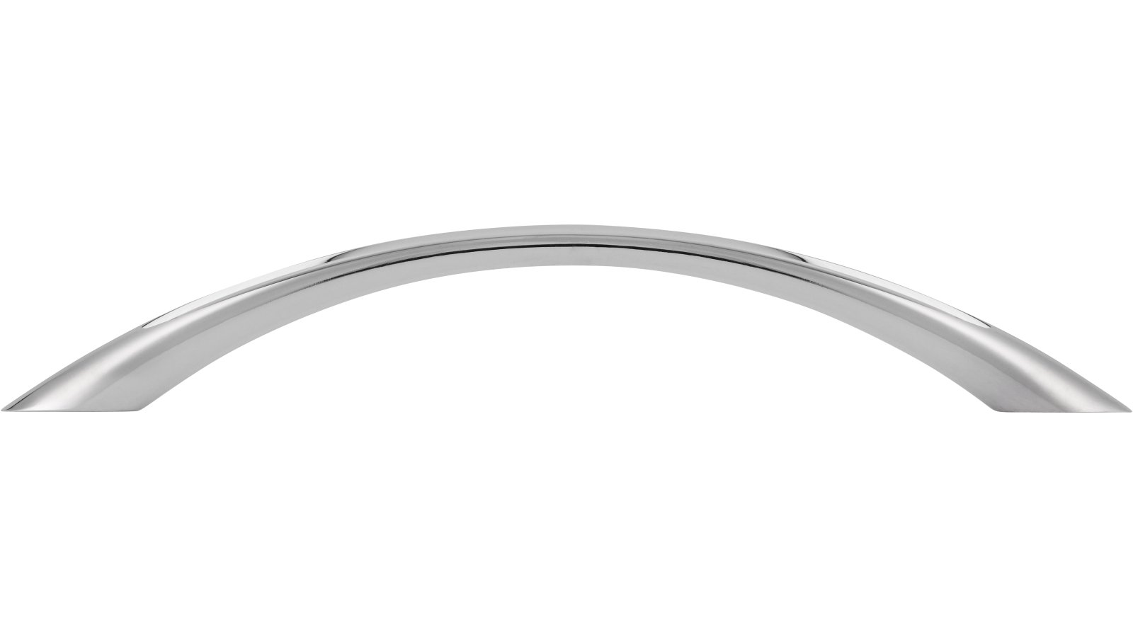 Griff Itzehoe Druckguss chrom glänzend - 197 mm lang  vor weißem Hintergrund