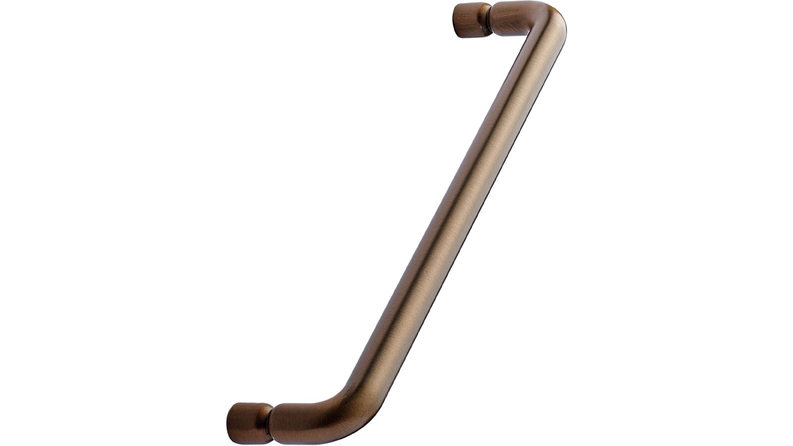 Griff JUNCTION Zink - Messing gebürstet - 170 mm lang  vor weißem Hintergrund