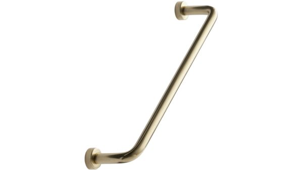Griff LOUNGE Messing - Poliert Messing - 174 mm lang vor weißem Hintergrund