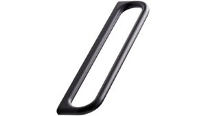 Griff LUCK Zink - Schwarz - 179 mm lang  vor weißem Hintergrund