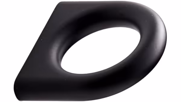 Griff LUCK Zink - Schwarz - 41 mm lang vor weißem Hintergrund