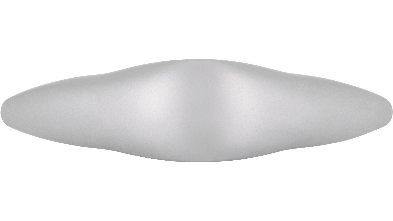 Griff Landshut Kunststoff weißaluminium - 64 mm lang  vor weißem Hintergrund