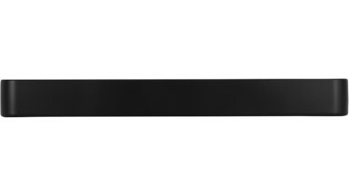 Griff Lauenburg Druckguss schwarz matt pulverbeschichtet - 168 mm lang  vor weißem Hintergrund