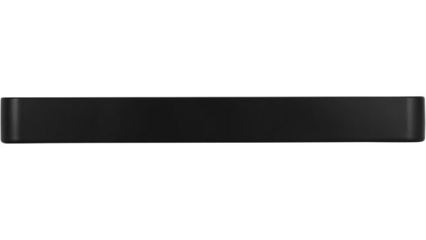 Griff Lauenburg Druckguss schwarz matt pulverbeschichtet - 168 mm lang  vor weißem Hintergrund
