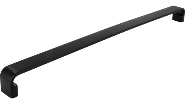 Griff Lauenburg Druckguss schwarz matt pulverbeschichtet - 328 mm lang  vor weißem Hintergrund
