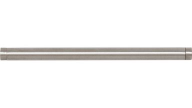 Griff Lichtenfels Edelstahl - Druckguss fein geschliffen vernickelt feingeschliffen - 148 mm lang  vor weißem Hintergrund