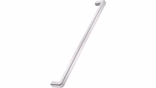 Griff MANGO Aluminium,Zink - Edelstahloptik - 1100 mm lang vor weißem Hintergrund