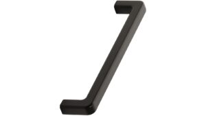 Griff MANGO Zink - Schwarz - 332 mm lang  vor weißem Hintergrund