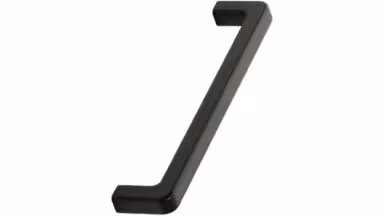 Griff MANGO Aluminium,Zink - Schwarz - 556 mm lang vor weißem Hintergrund