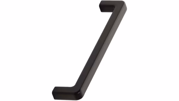 Griff MANGO Aluminium,Zink - Schwarz - 556 mm lang  vor weißem Hintergrund