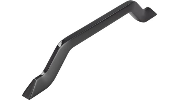 Griff Neuenburg Druckguss Schwarz chrom - 186 mm lang vor weißem Hintergrund