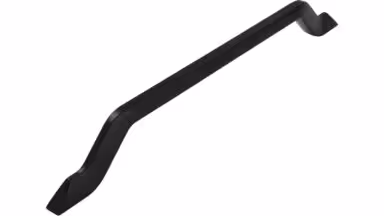 Griff Neuenburg Druckguss schwarz matt pulverbeschichtet - 250 mm lang  vor weißem Hintergrund