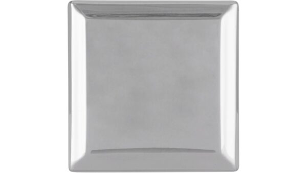 Griff Olm Druckguss chrom glänzend - 32 mm lang  vor weißem Hintergrund