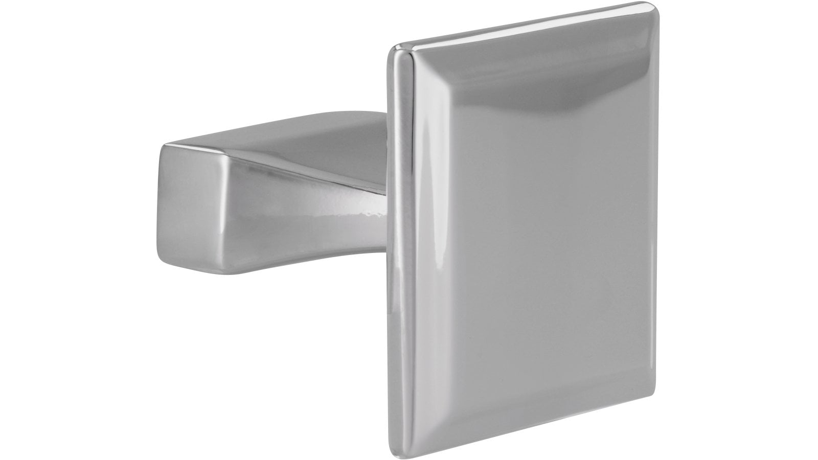 Moebelgriff-Olm-chrom-Zinkdruckguss-laenge-32-834440-seitlich Griff Olm Druckguss chrom glänzend - 32 mm lang vor weißem Hintergrund