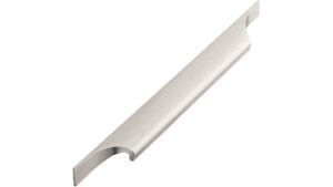Griff PRIMO-Slim Aluminium - Edelstahloptik - 189 mm lang  vor weißem Hintergrund
