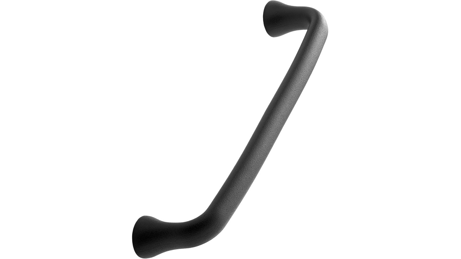 Griff PROVENCE Gusseisen - Schwarz - 179 mm lang  vor weißem Hintergrund